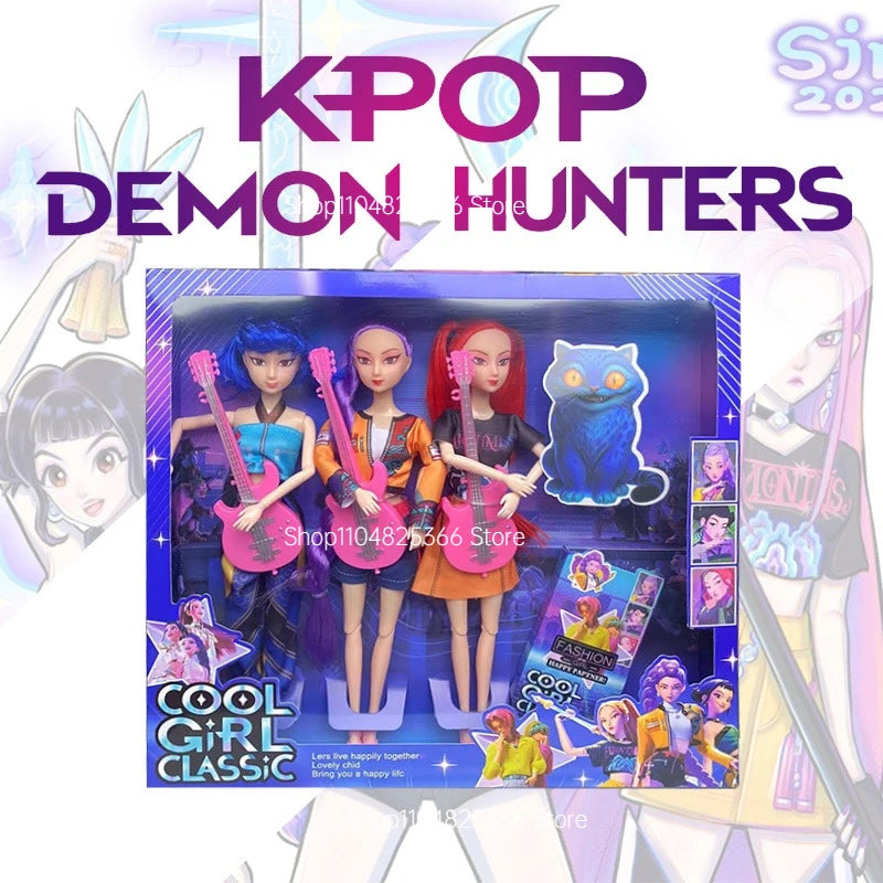 2026 Hot 3 Trendy Kpop Devil Hunter Dolls, Vinyl Dolls, Dolls, Christmas Gifts, Birthday Gifts, Halloween Gift Girls' Toys